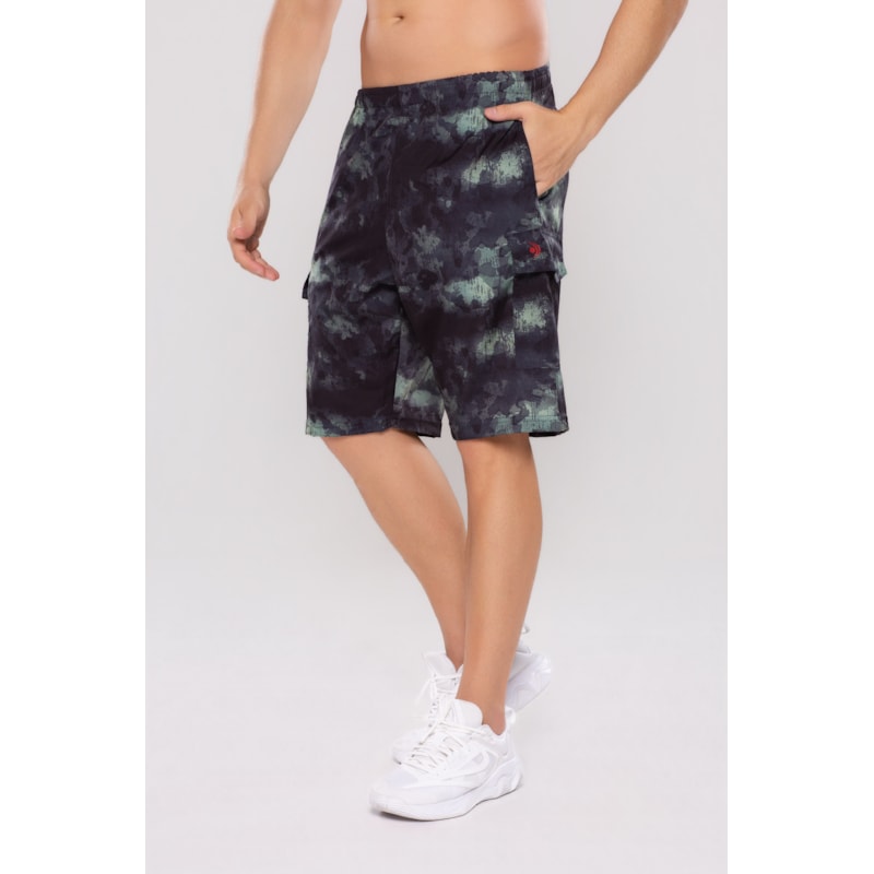 BERMUDA BOLSO MASCULINA ESTAMPADA