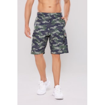 BERMUDA UV BOLSO MASCULINA ESTAMPADA