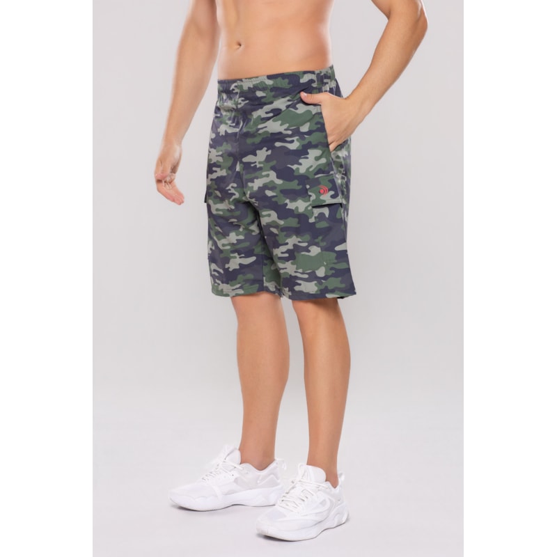 BERMUDA UV BOLSO MASCULINA ESTAMPADA