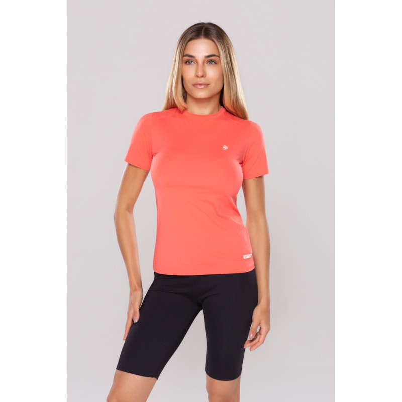 CAMISETA FEMININA BÁSICA MANGA CURTA UPF 50+