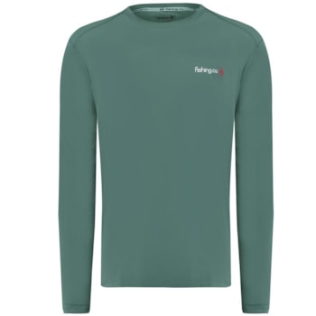 CAMISETA ML BORDADO CONTRASTE UPF 50+