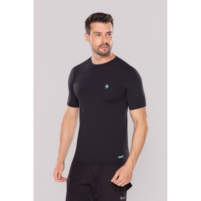 CAMISETA UV MASCULINA BÁSICA MANGA CURTA UPF 50+